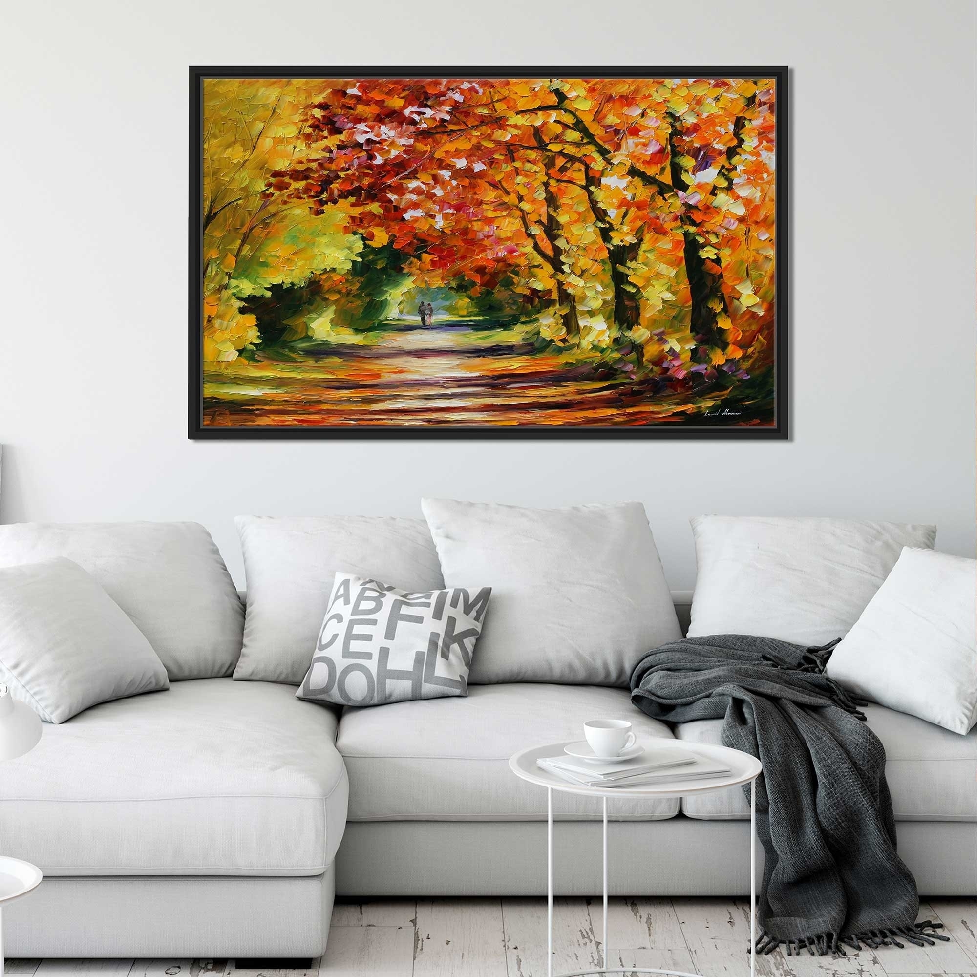 Sunny Path By Leonid Afremov Framed Oil Painting Print On Canvas Overstock 20503824