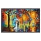 preview thumbnail 2 of 1, Rainy Wedding ' by Leonid Afremov Framed Oil Painting Print on Canvas