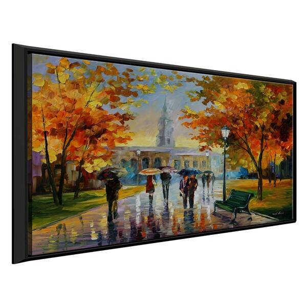 Stroll In An October Park ' by Leonid Afremov Framed Oil Painting Print ...