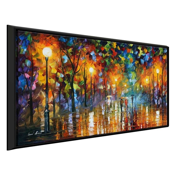 Unexpected Meeting ' by Leonid Afremov Framed Oil Painting Print on Canvas