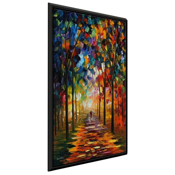 Forest Path ' by Leonid Afremov Framed Oil Painting Print on Canvas
