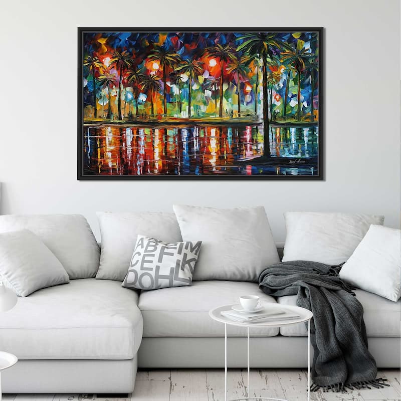 Tropical Fiesta ' by Leonid Afremov Framed Oil Painting Print on Canvas