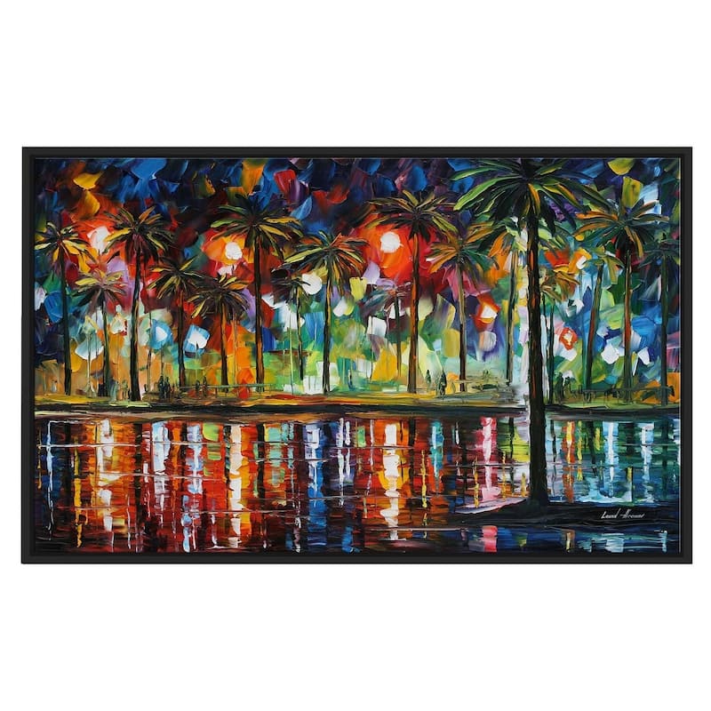 Tropical Fiesta ' by Leonid Afremov Framed Oil Painting Print on Canvas