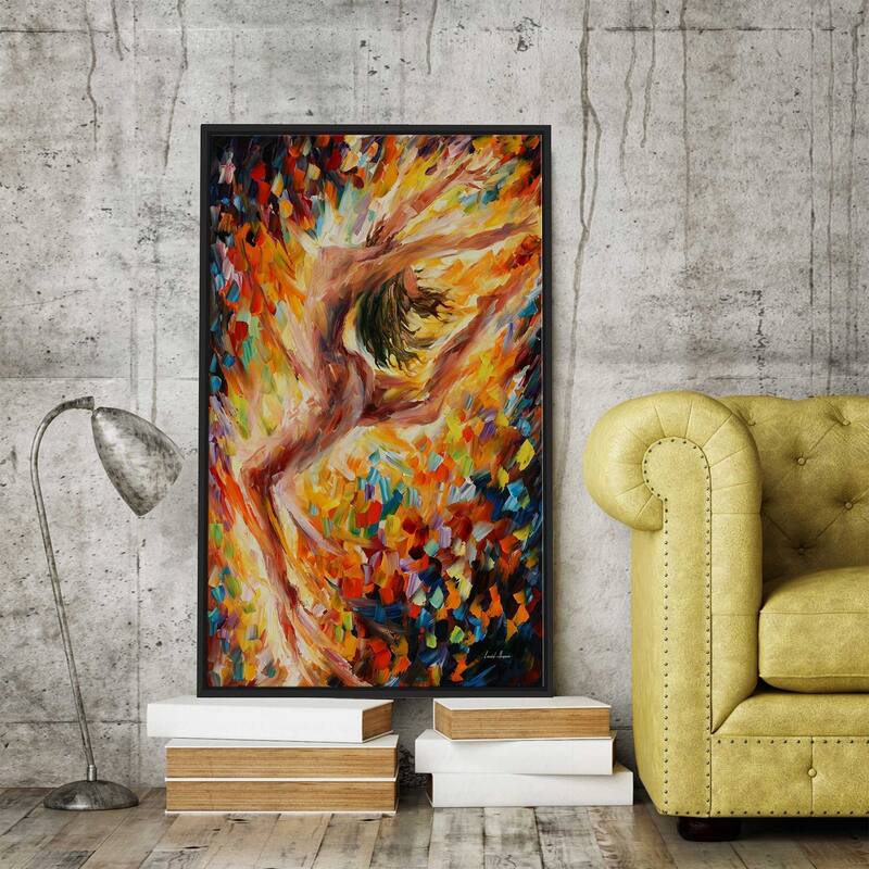 The Dance Of Love ' by Leonid Afremov Framed Oil Painting Print on Canvas