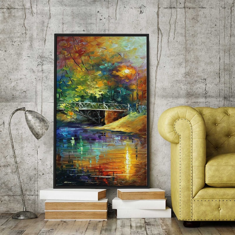 Aura Of Autumn Iii ' by Leonid Afremov Framed Oil Painting Print on Canvas