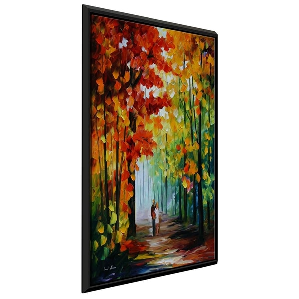 Morning In The Woods ' by Leonid Afremov Framed Oil Painting Print on Canvas