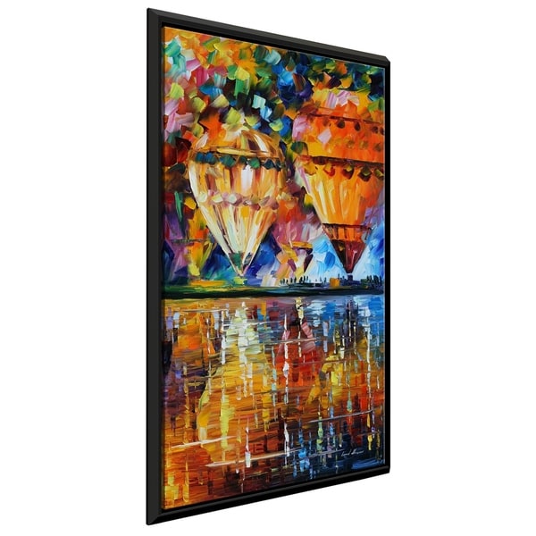 Balloon Reflections ' by Leonid Afremov Framed Oil Painting Print on Canvas
