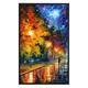 Blue Moon ' by Leonid Afremov Framed Oil Painting Print on Canvas - Bed ...