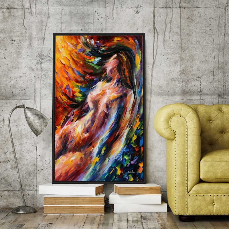 Flow Of Love ' by Leonid Afremov Framed Oil Painting Print on Canvas