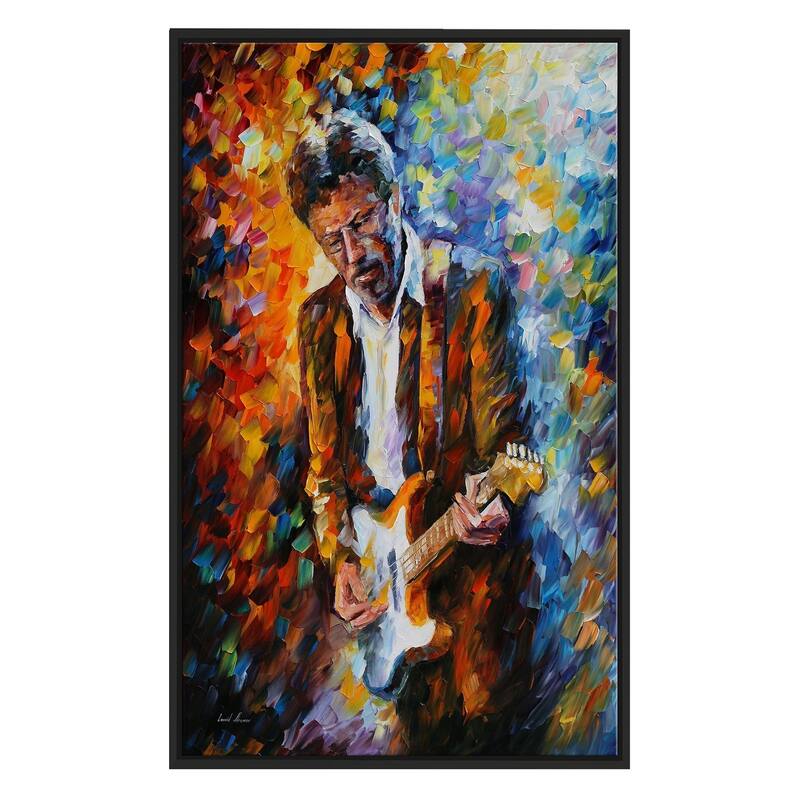 Eric Clapton ' by Leonid Afremov Framed Oil Painting Print on Canvas