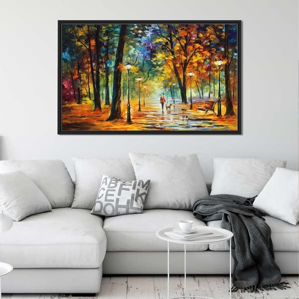 Improvisation Of Nature By Leonid Afremov Framed Oil Painting Print On Canvas Overstock 20503955