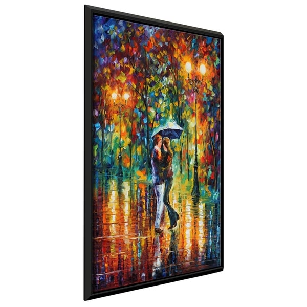 Rainy Dance ' by Leonid Afremov Framed Oil Painting Print on Canvas