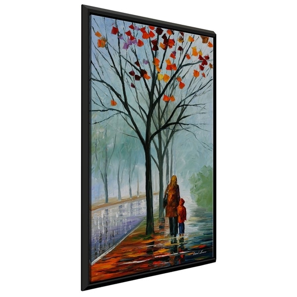 Stroll With Mama ' by Leonid Afremov Framed Oil Painting Print on Canvas