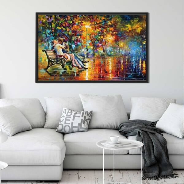 Passion Evening ' by Leonid Afremov Framed Oil Painting Print on Canvas ...