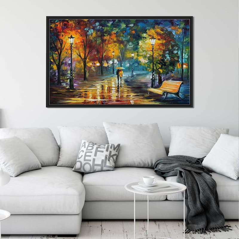 Soul Of The Rain ' by Leonid Afremov Framed Oil Painting Print on Canvas