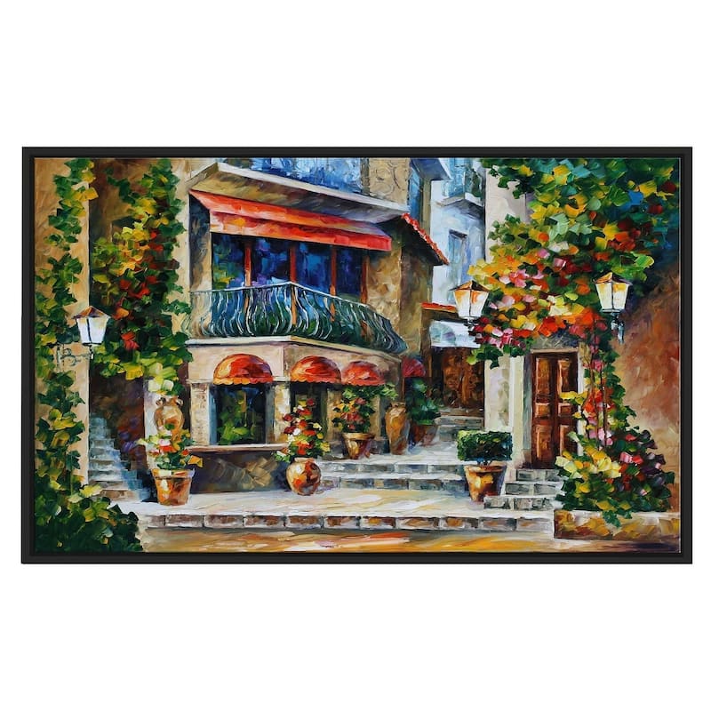 Sicily - Spring Morning ' by Leonid Afremov Framed Oil Painting Print on Canvas