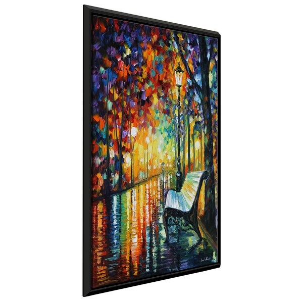 She Left... ' by Leonid Afremov Framed Oil Painting Print on Canvas