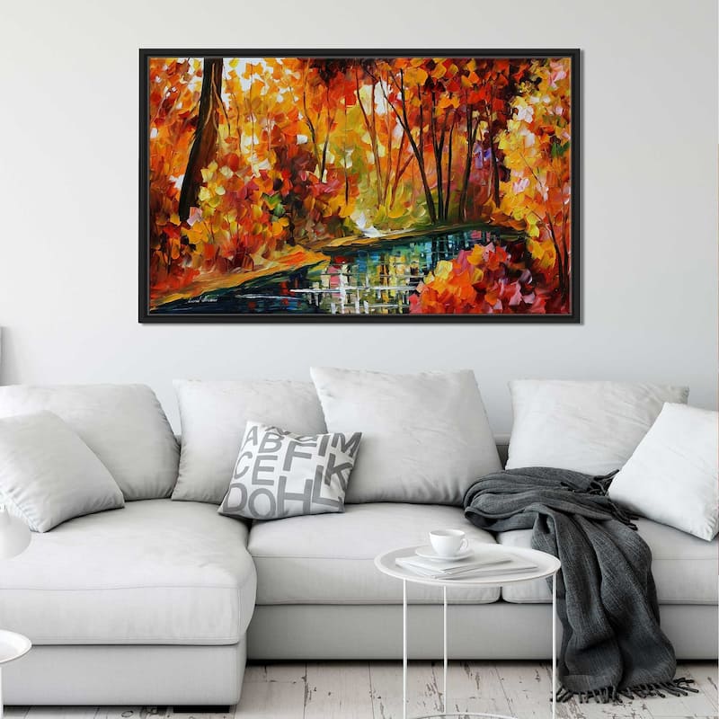 Stream Of Autumn ' by Leonid Afremov Framed Oil Painting Print on Canvas