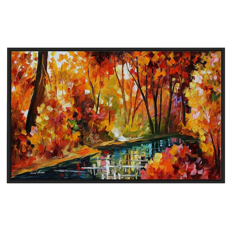 Stream Of Autumn ' by Leonid Afremov Framed Oil Painting Print on Canvas