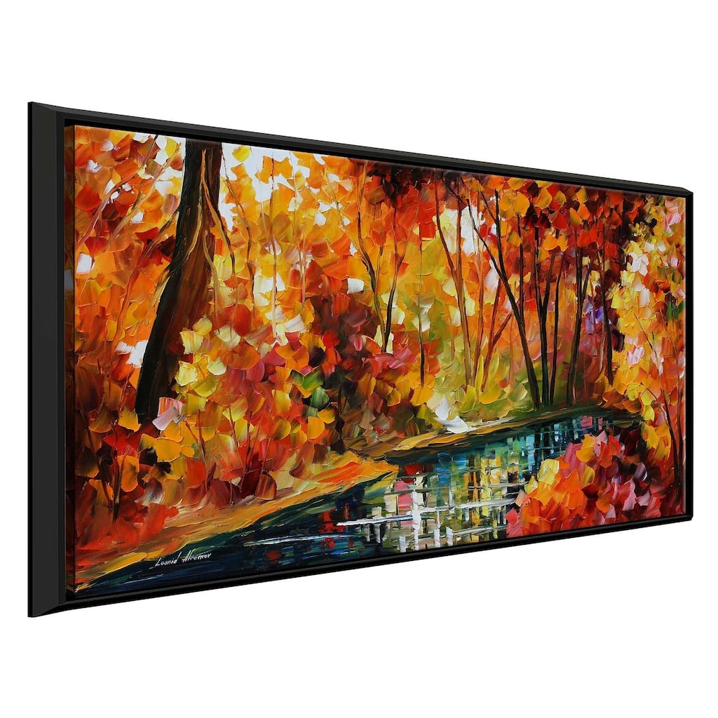 Stream Of Autumn ' by Leonid Afremov Framed Oil Painting Print on Canvas
