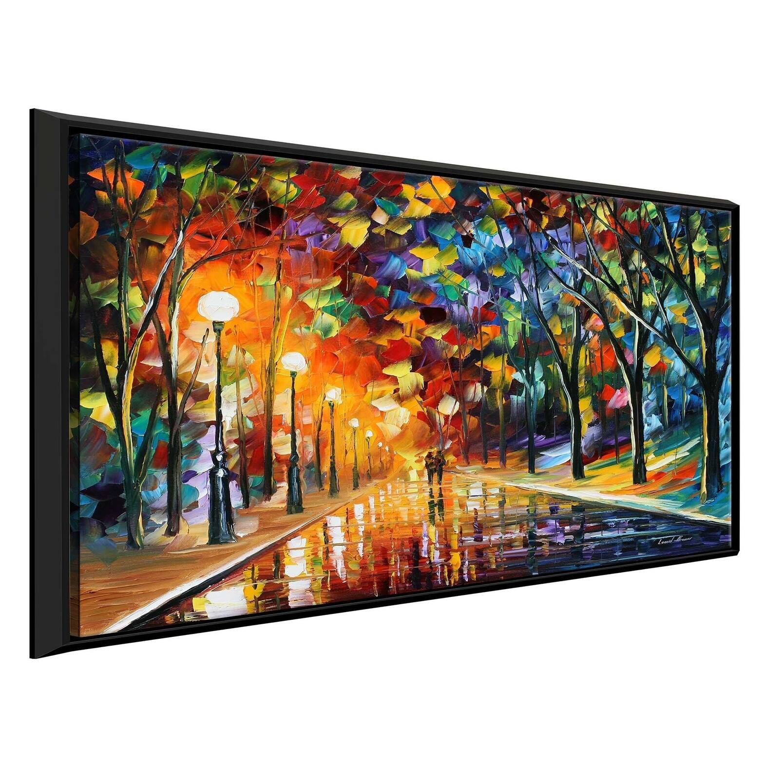 Romantic Evening 1 ' by Leonid Afremov Framed Oil Painting Print on ...