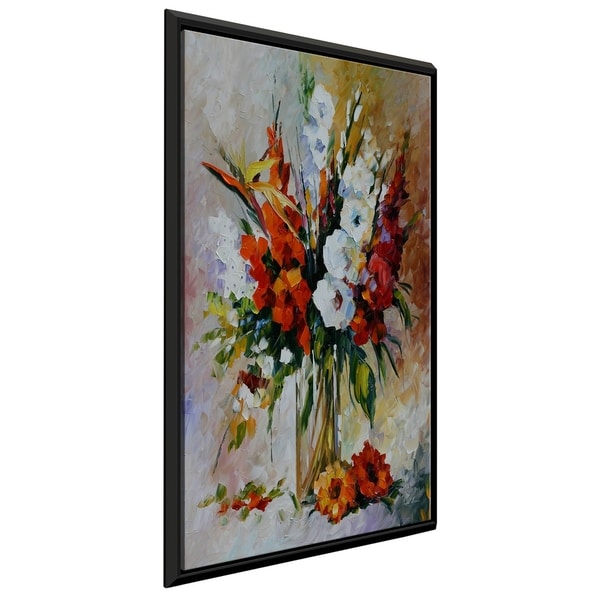 Gladiolus ' by Leonid Afremov Framed Oil Painting Print on Canvas