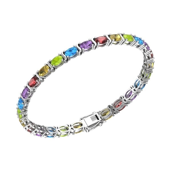 Mother/'s Day Special Blue Lapis Lazuli Oval Gemstone Bracelet 925 Sterling Silver Women Bracelet length 7.25 ab0252