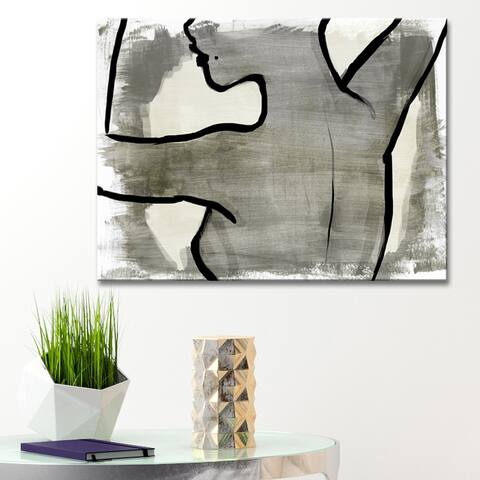 Ready2HangArt 'Nude Scribe I' Wrapped Canvas Art