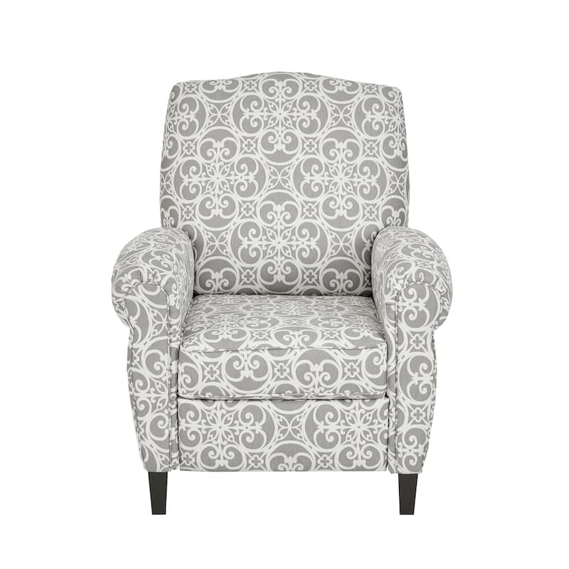 Madison Park Oscar Grey Push Back Recliner