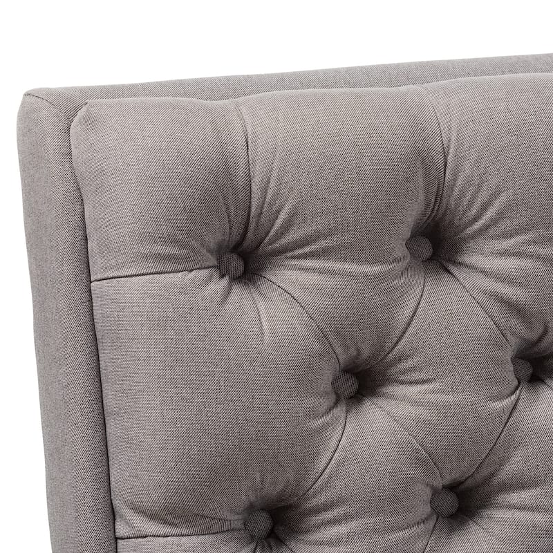 Mid-Century Upholstered Chair And Ottoman Set by Baxton Studio