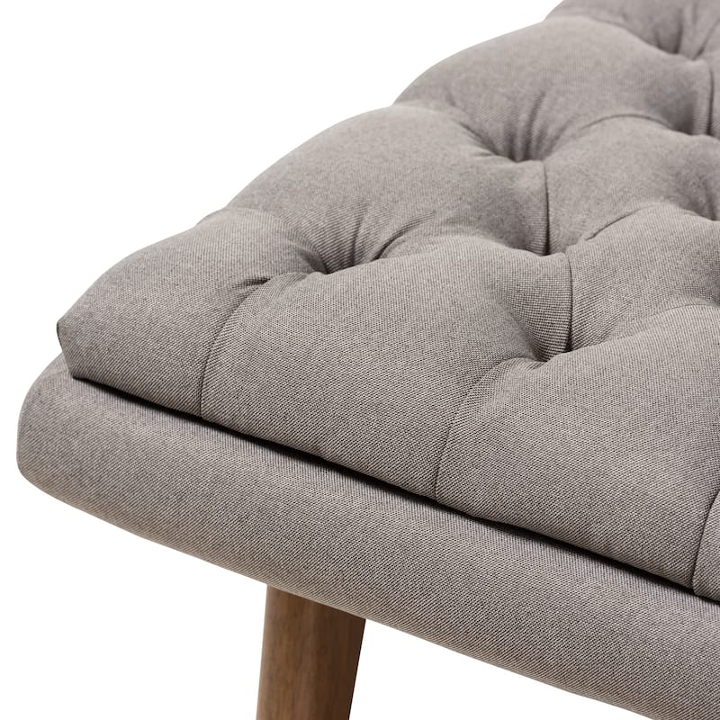 Mid-Century Upholstered Chair And Ottoman Set by Baxton Studio