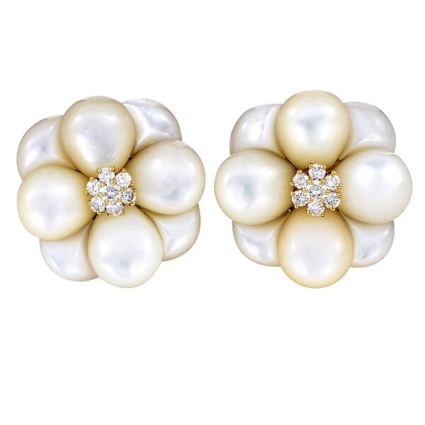 van cleef flower earrings