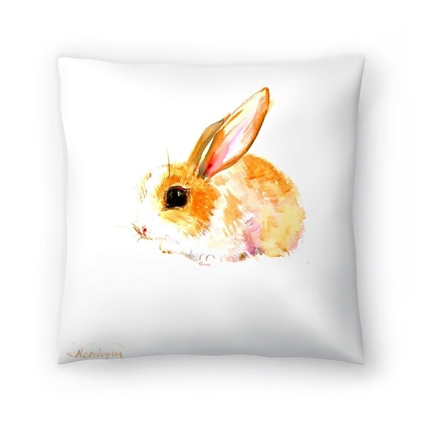 bunny throw pillow