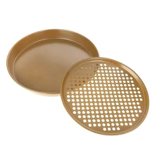 Curtis Stone Dura-Bake 2-piece Pizza Pan Set