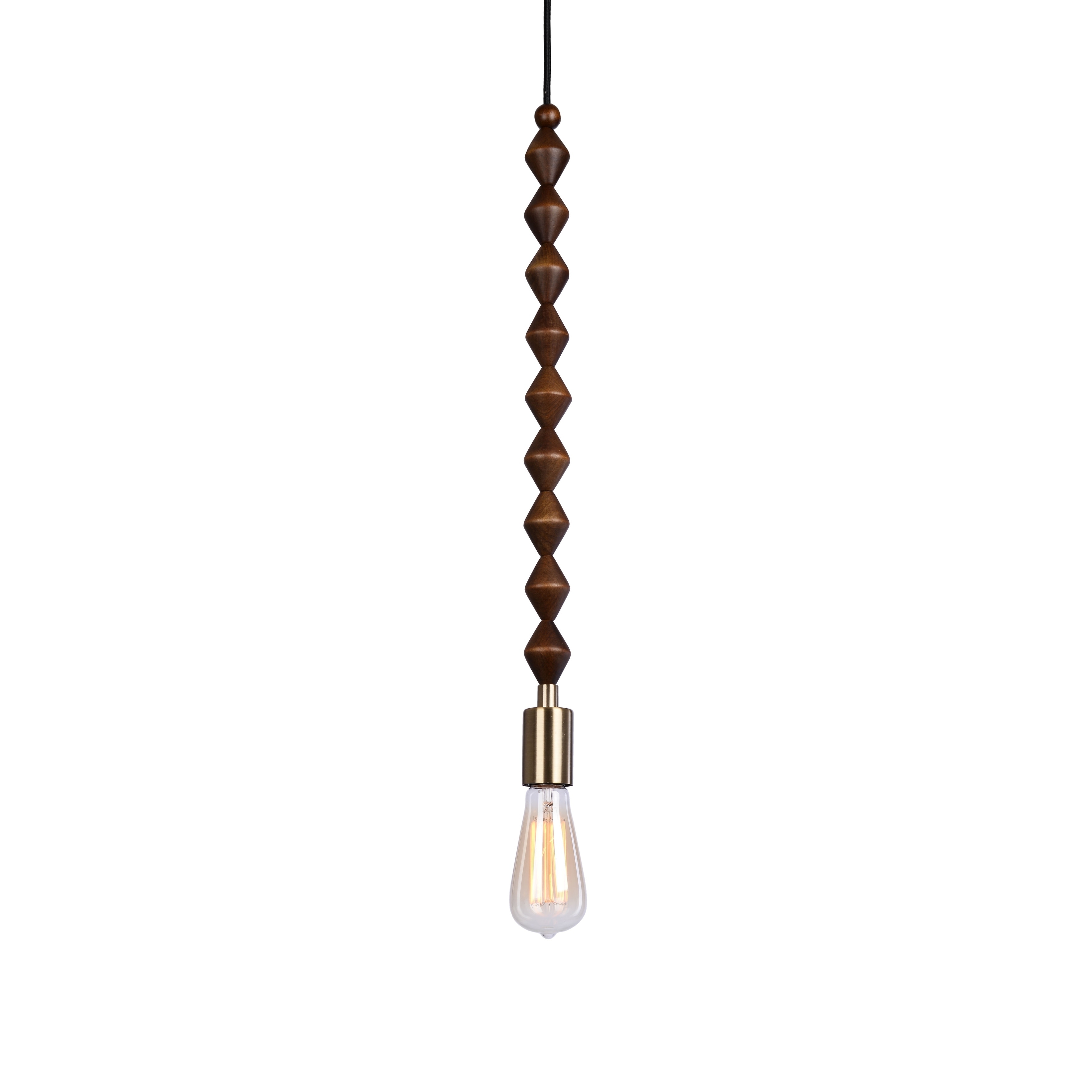 beaded plug in pendant light