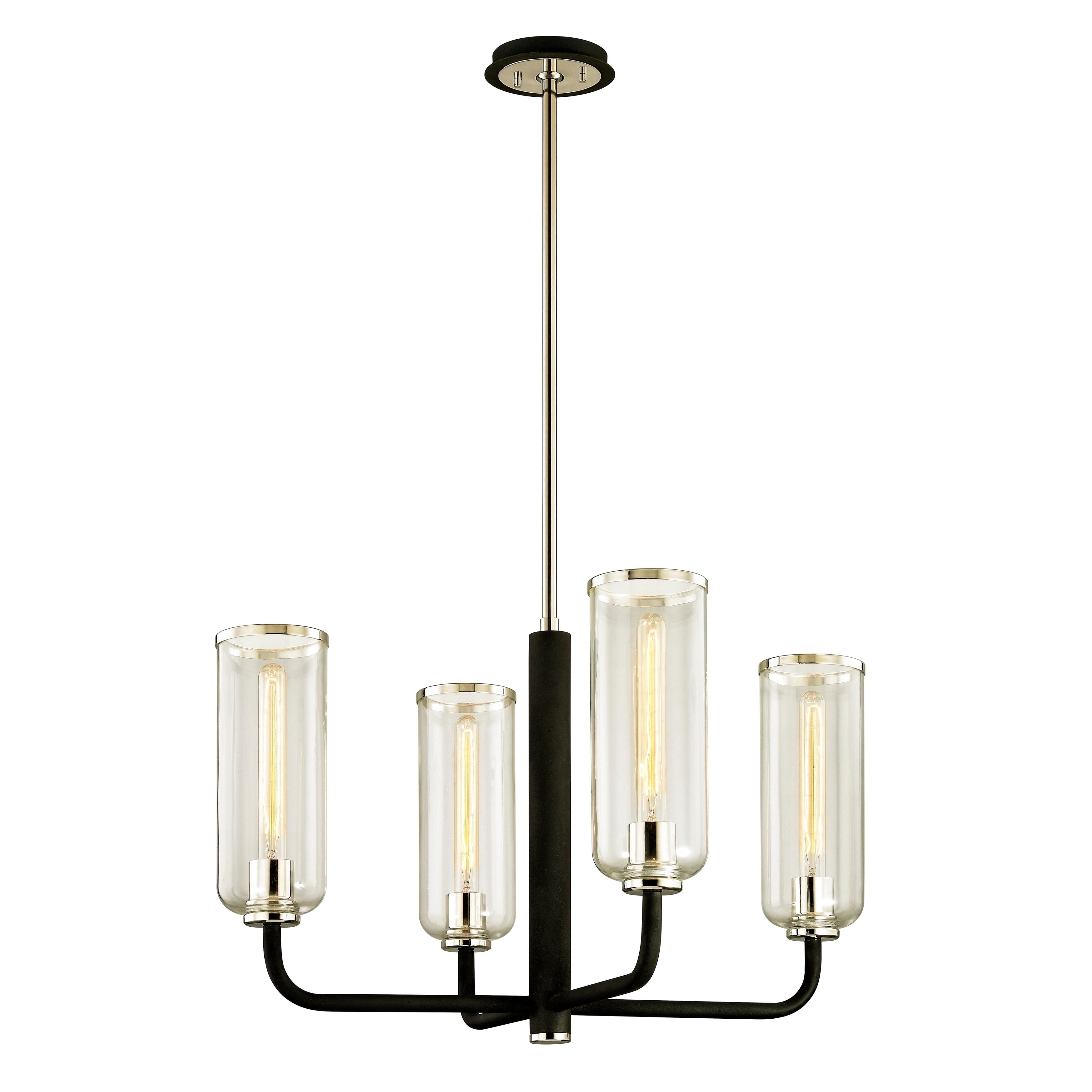 Aeon 4-light Carbide Black Chandelier - Chandeliers For Bedrooms by Overstock.com