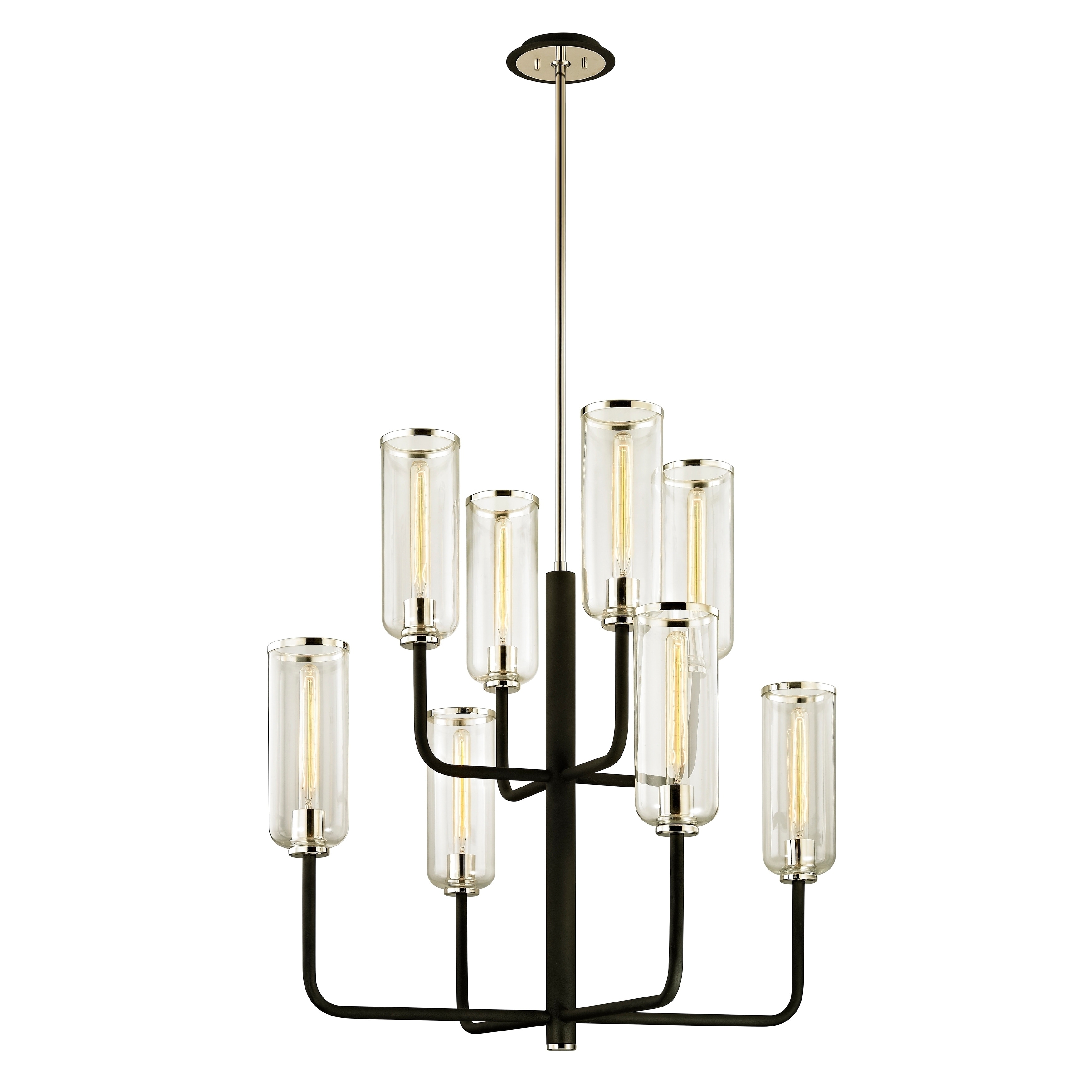 Troy Lighting Aeon 8-light Carbide Black Chandelier - Chandeliers For Bedrooms by Overstock.com