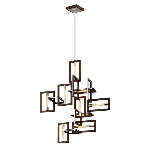 Troy Lighting Enigma 9 Light Bronze Pendant Ships To Canada Troy Lighting Enigma 9 Light Bronze Pendant