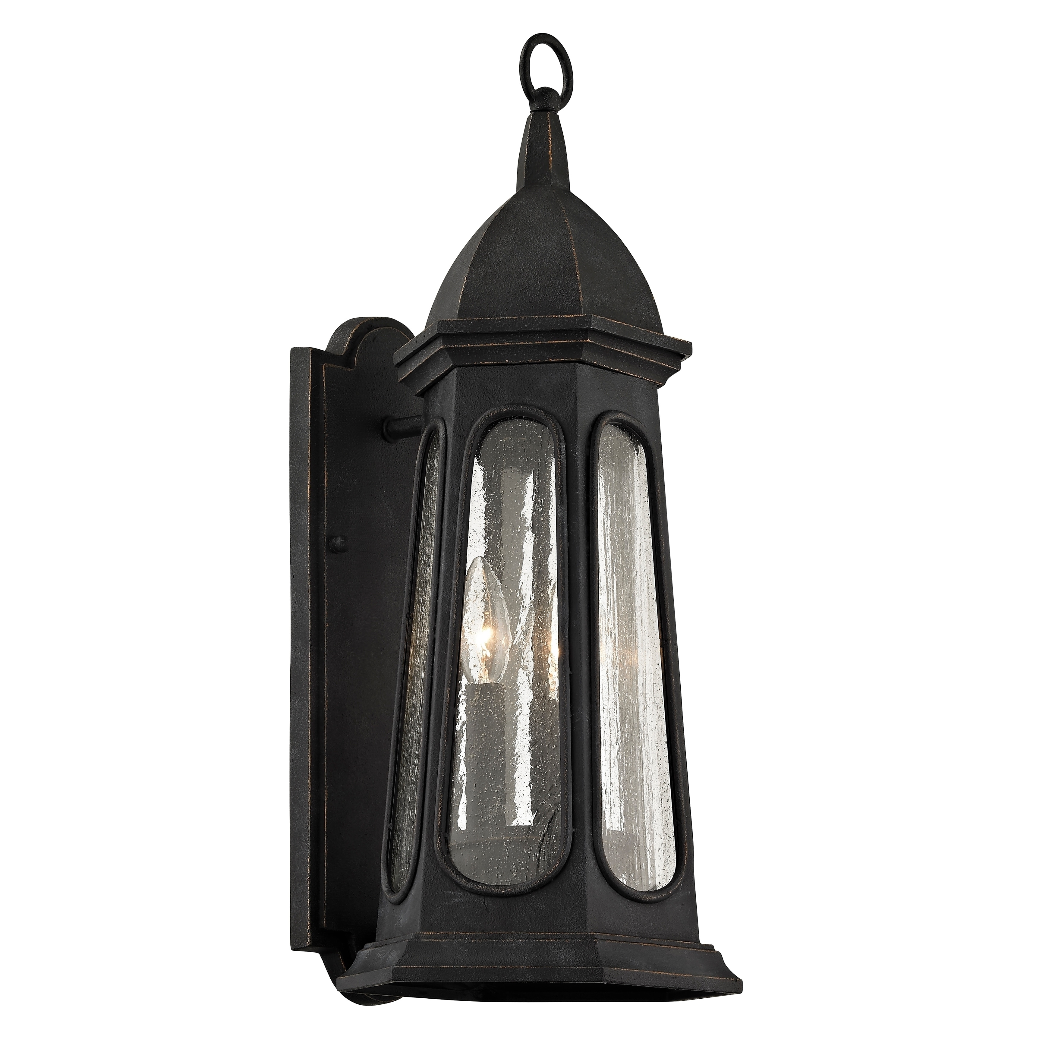 Troy Lighting Astor 3 Light Vintage Iron Outdoor Wall Sconce Troy Lighting Astor 3 Light Vintage Iron Outdoor Wall Sconce