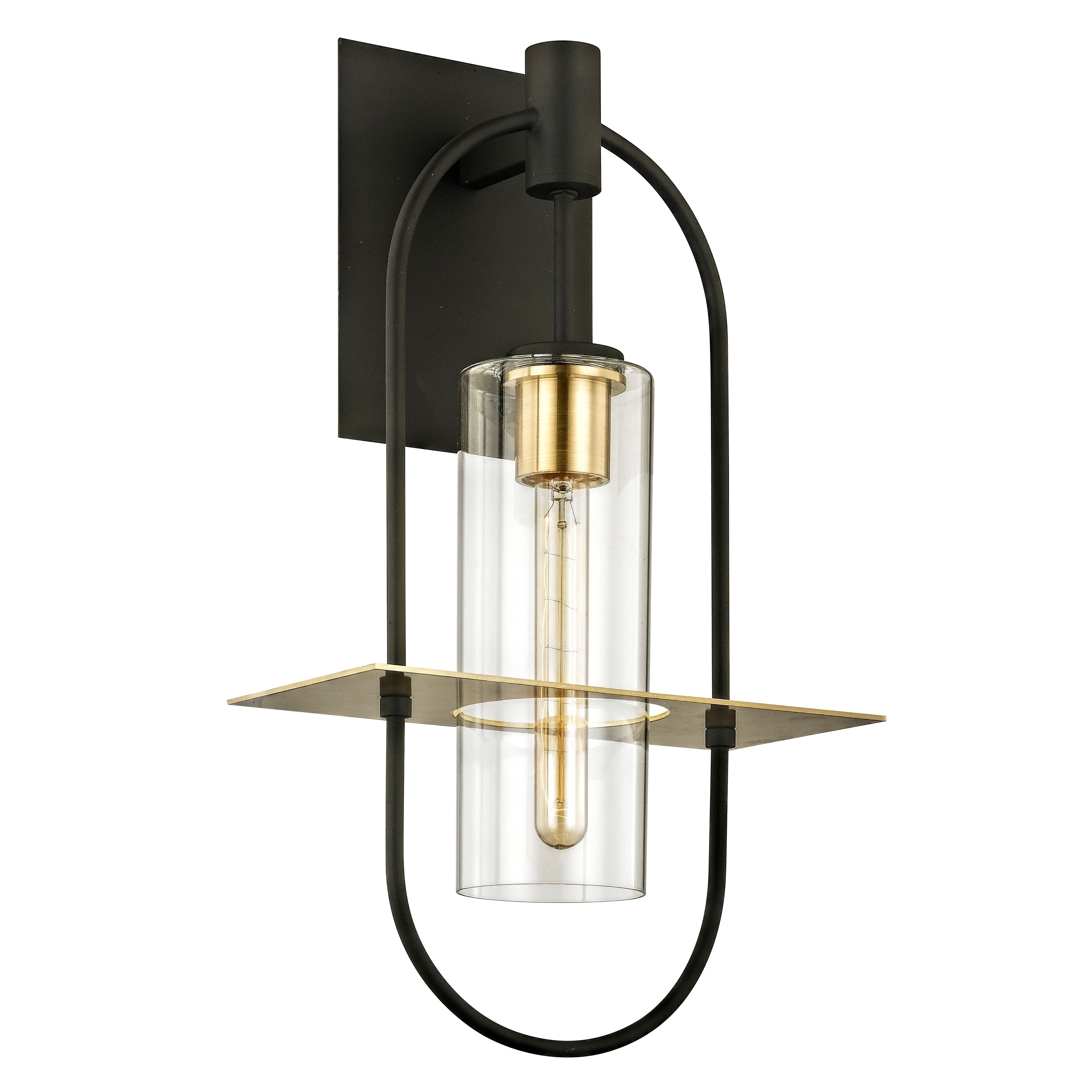Troy Lighting Smyth 1 Light Dark Bronze Large Outdoor Wall Troy Lighting Smyth 1 Light Dark Bronze