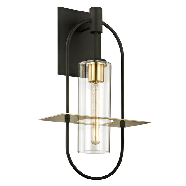 Troy Lighting Smyth 1 Light Dark Bronze Large Outdoor Wall Sconce Troy Lighting Smyth 1 Light Dark Bronze Large Outdoor Wall Sconce