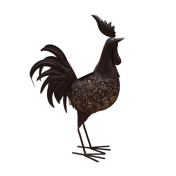 outdoor rooster statues