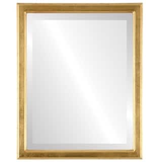 Toronto Framed Rectangle Mirror in Gold Leaf