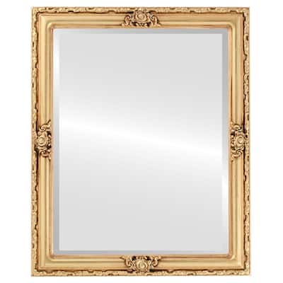 Jefferson Gold Leaf Wood Frame Rectangle Mirror
