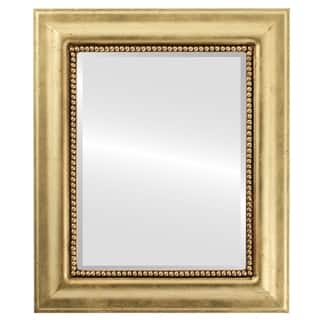 Heritage Framed Rectangle Mirror in Gold Leaf