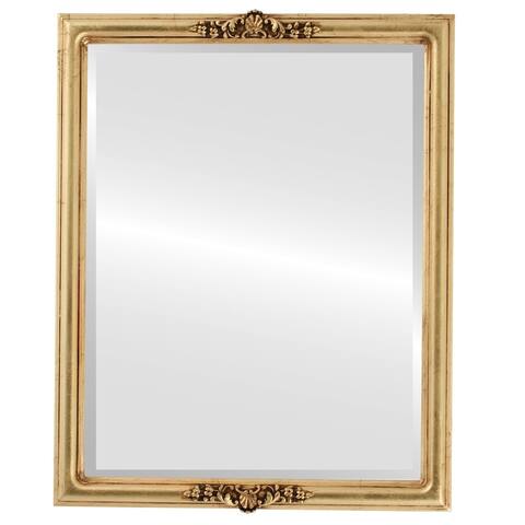 Contessa Framed Rectangle Mirror in Gold Leaf