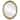 Santa Fe Framed Oval Mirror in Gold Leaf