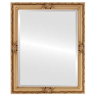 Jefferson Framed Rectangle Mirror in Gold Paint
