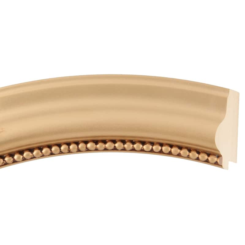 Heritage Framed Round Mirror in Gold Spray