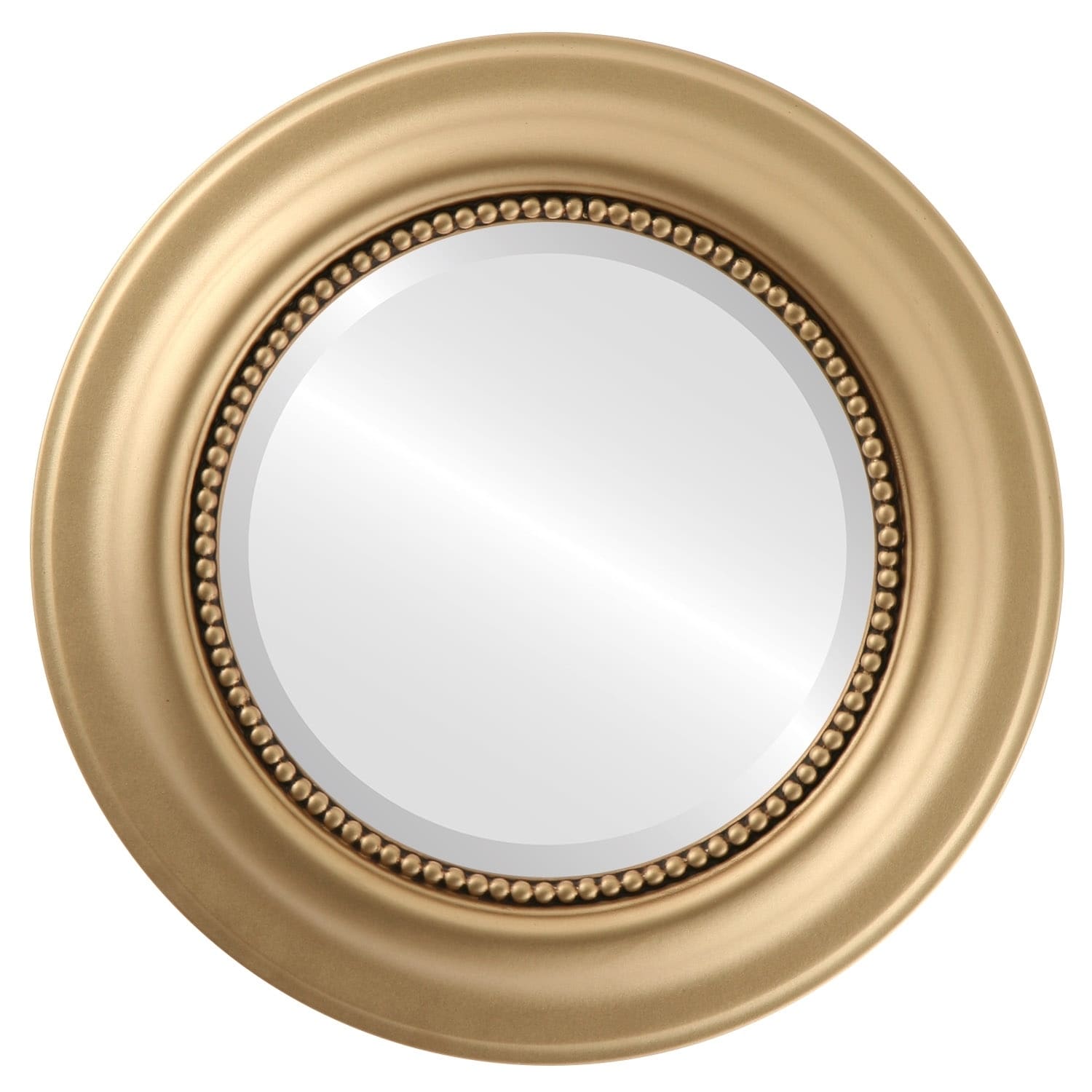 Heritage Round framed mirror - Gold Leaf